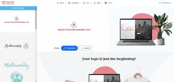Tailor Brands LogoMaker