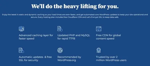 WordPress officially recommends Bluehost as a trusted host