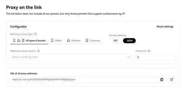 SX.org - Proxy-by-Link